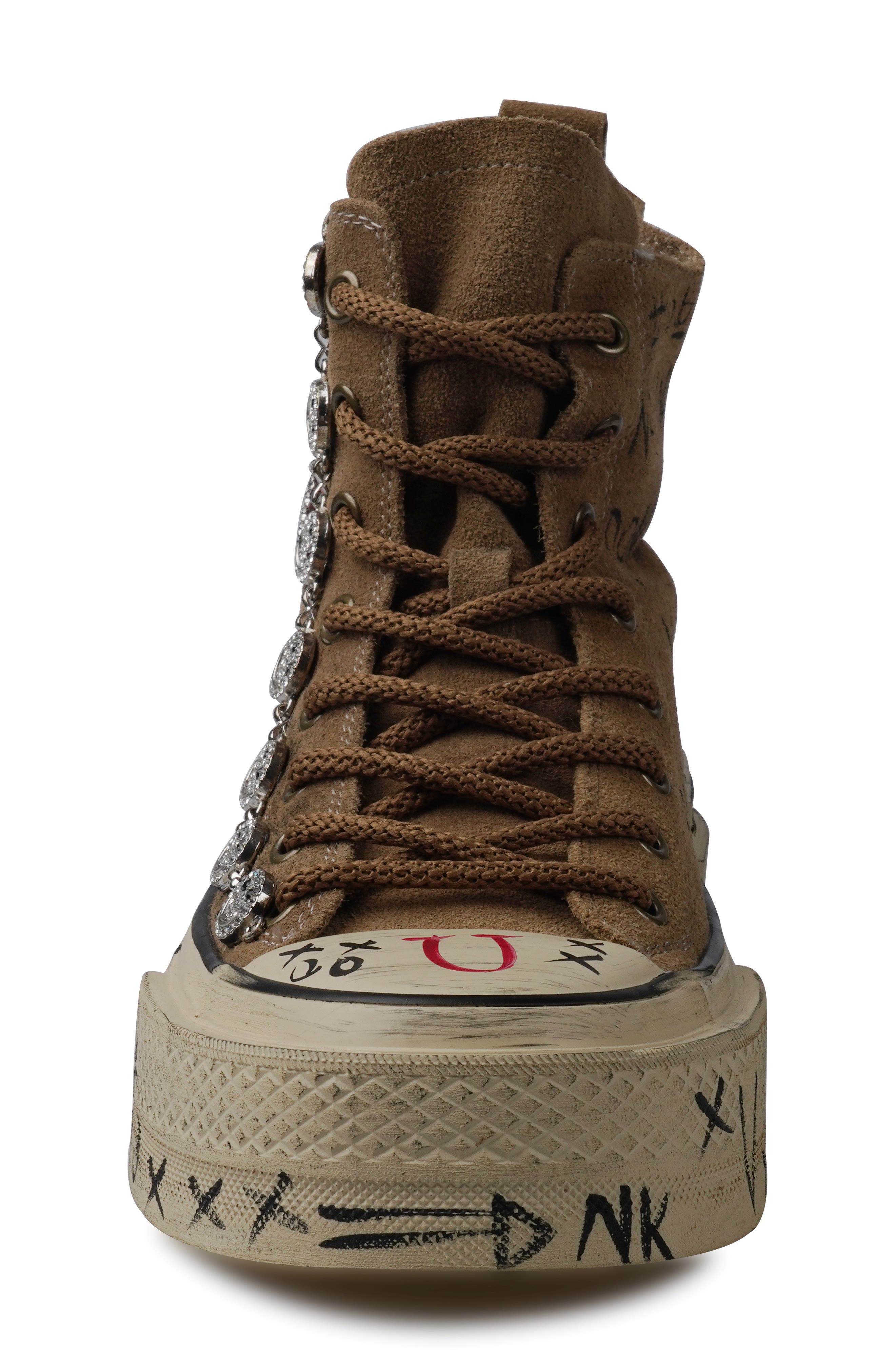 ZIGI Holland Happy Face Lug Sole High Top Sneaker, Alternate, color, 