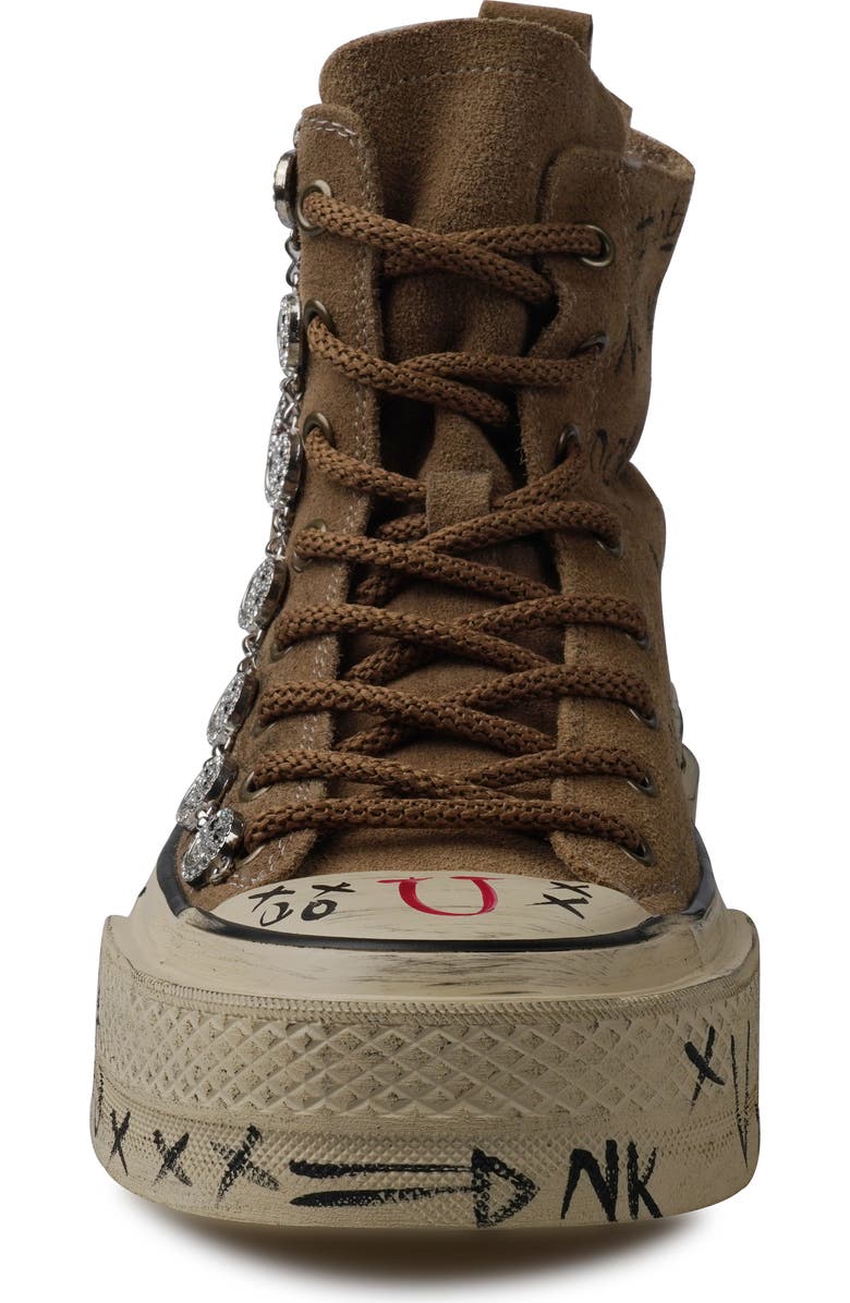 ZIGI Holland Happy Face Lug Sole High Top Sneaker, Alternate, color,