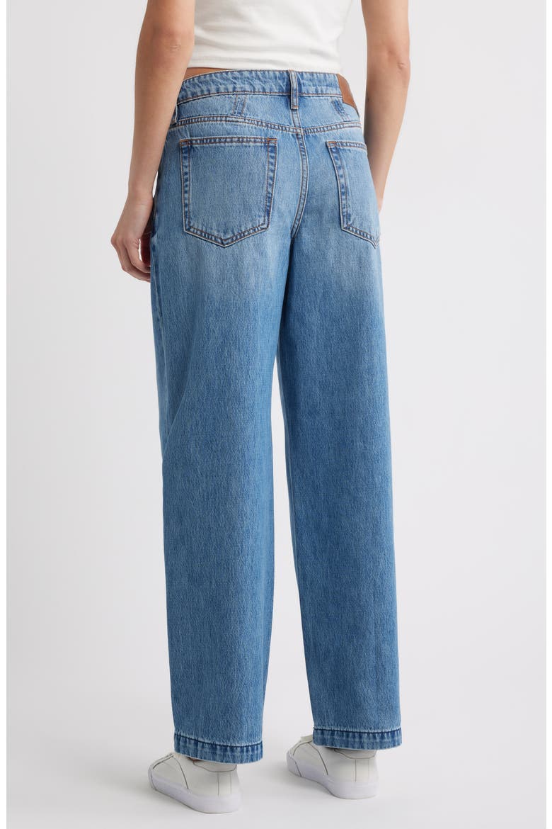 Low Rise Baggy Wide Leg Jeans, Alternate, color, MED.WASH