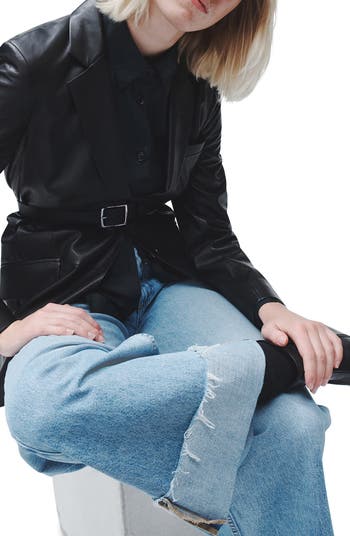 Sofie Cuffed High Waist Wide Leg Jeans