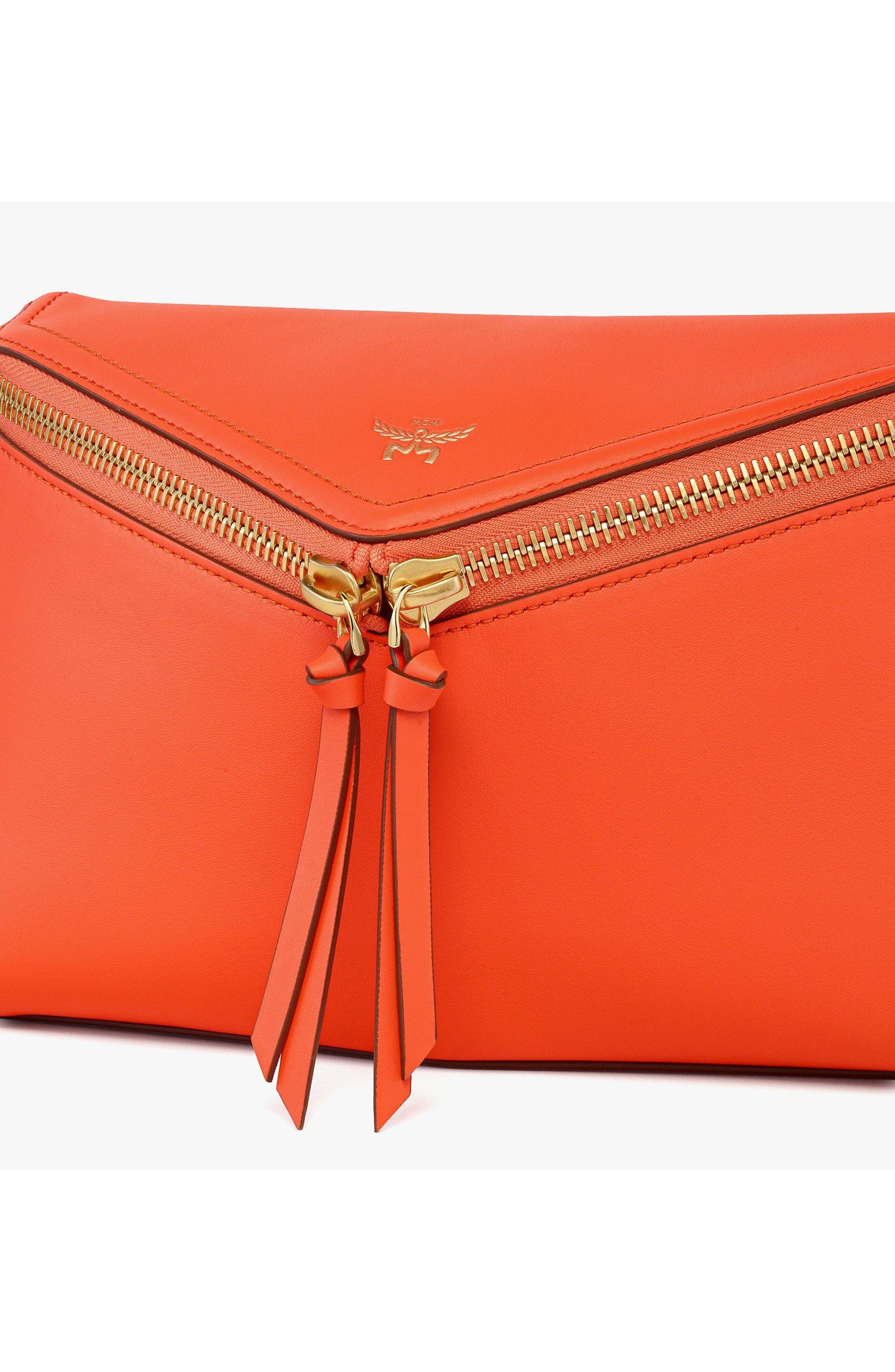 Small Diamant 3D Shoulder Bag in Calfskin, Alternate, color, Orangeade