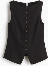 H&M Linen-blend Waistcoat