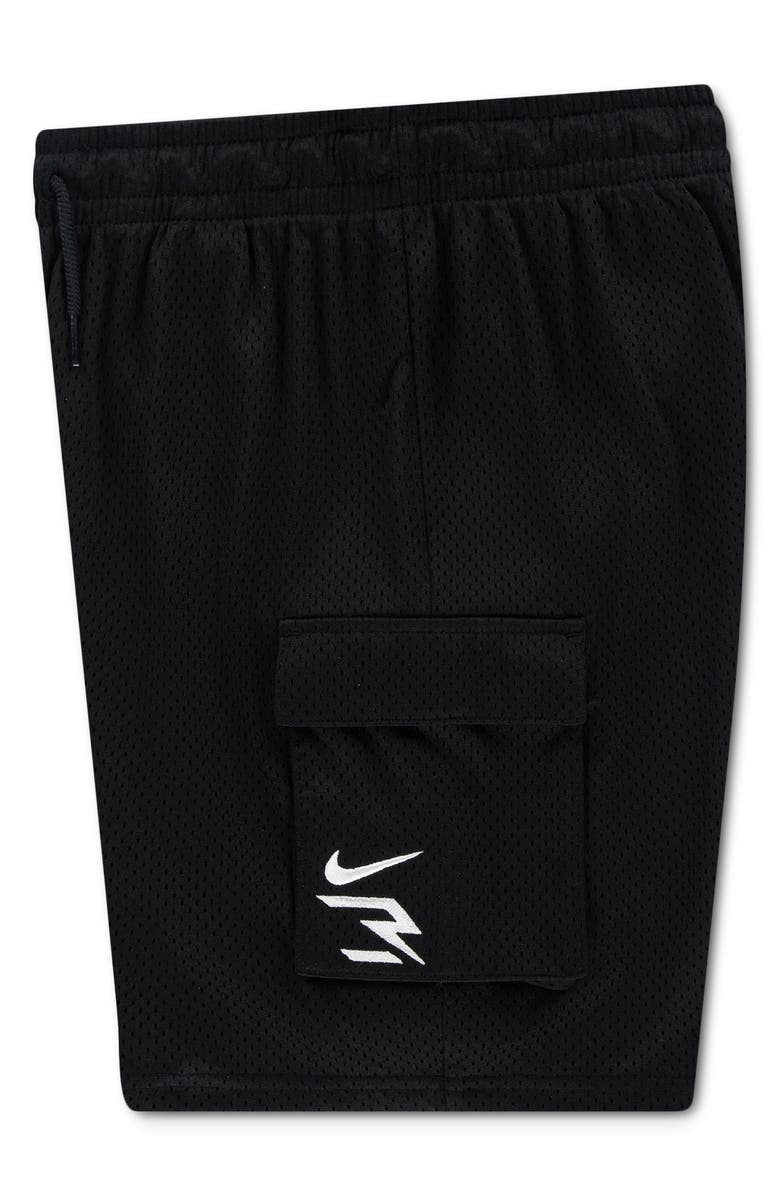 3 Brand Kids' Mesh Cargo Shorts, Alternate, color, Black