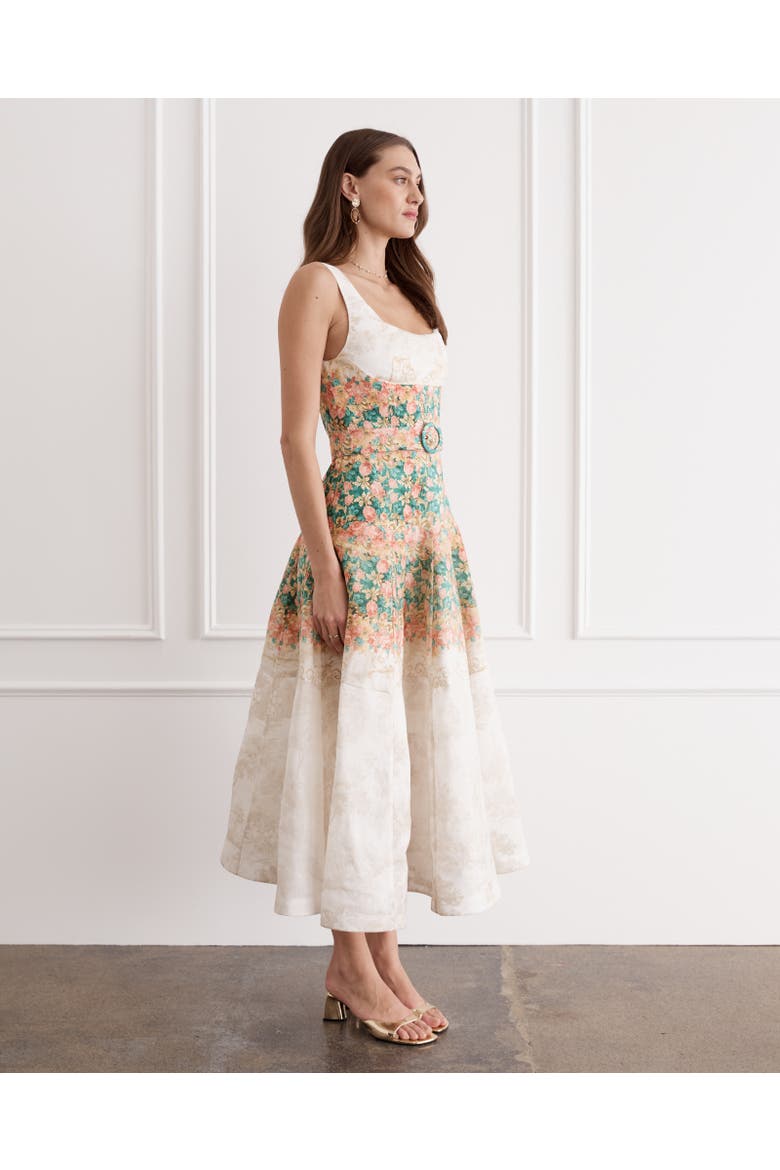 Phoebe Midi Dress, Alternate, color, Doree