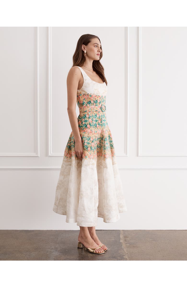 Aqua Blu Phoebe Midi Dress, Alternate, color, Doree