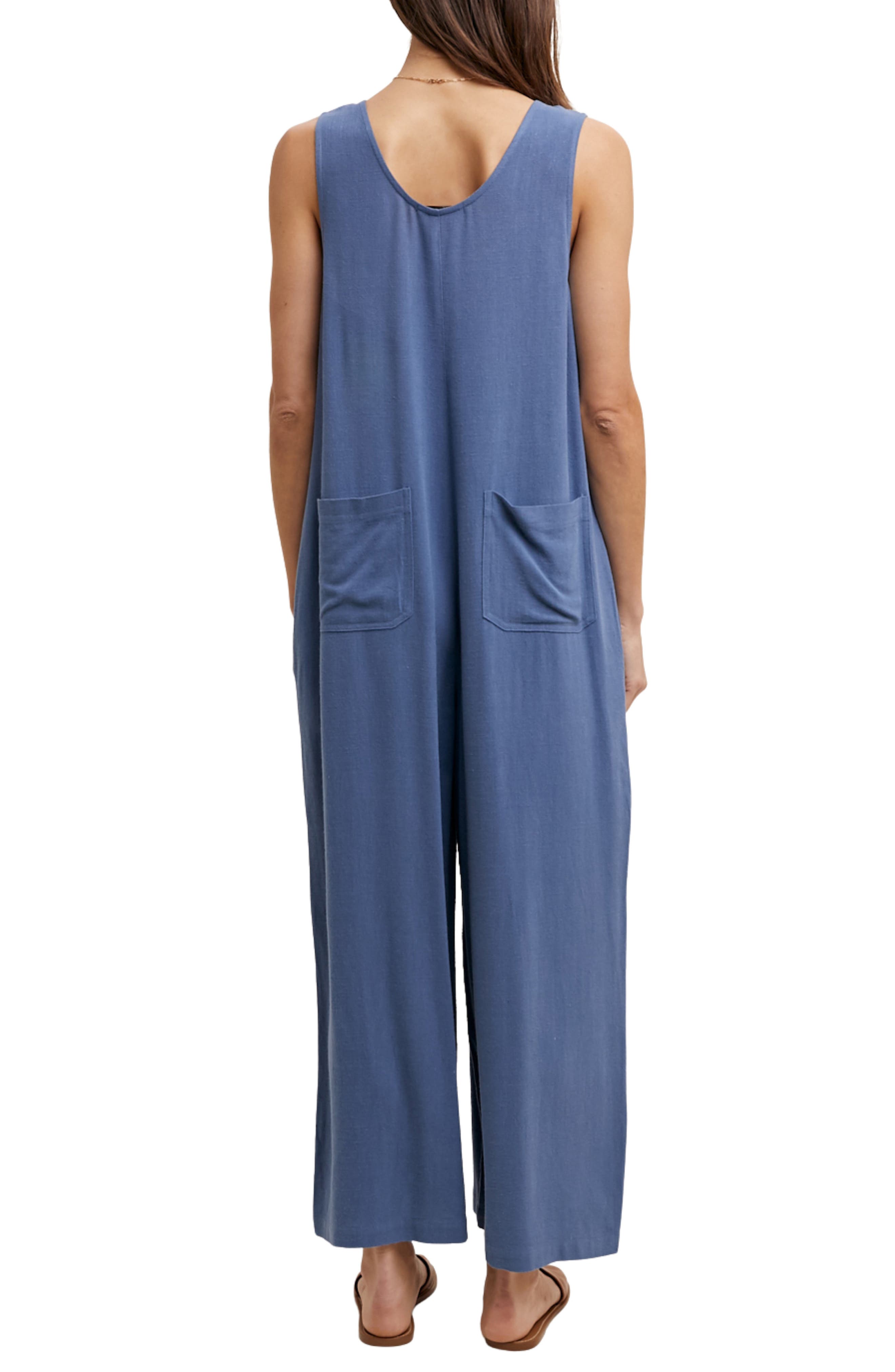 Button Front Sleeveless Jumpsuit - image 4