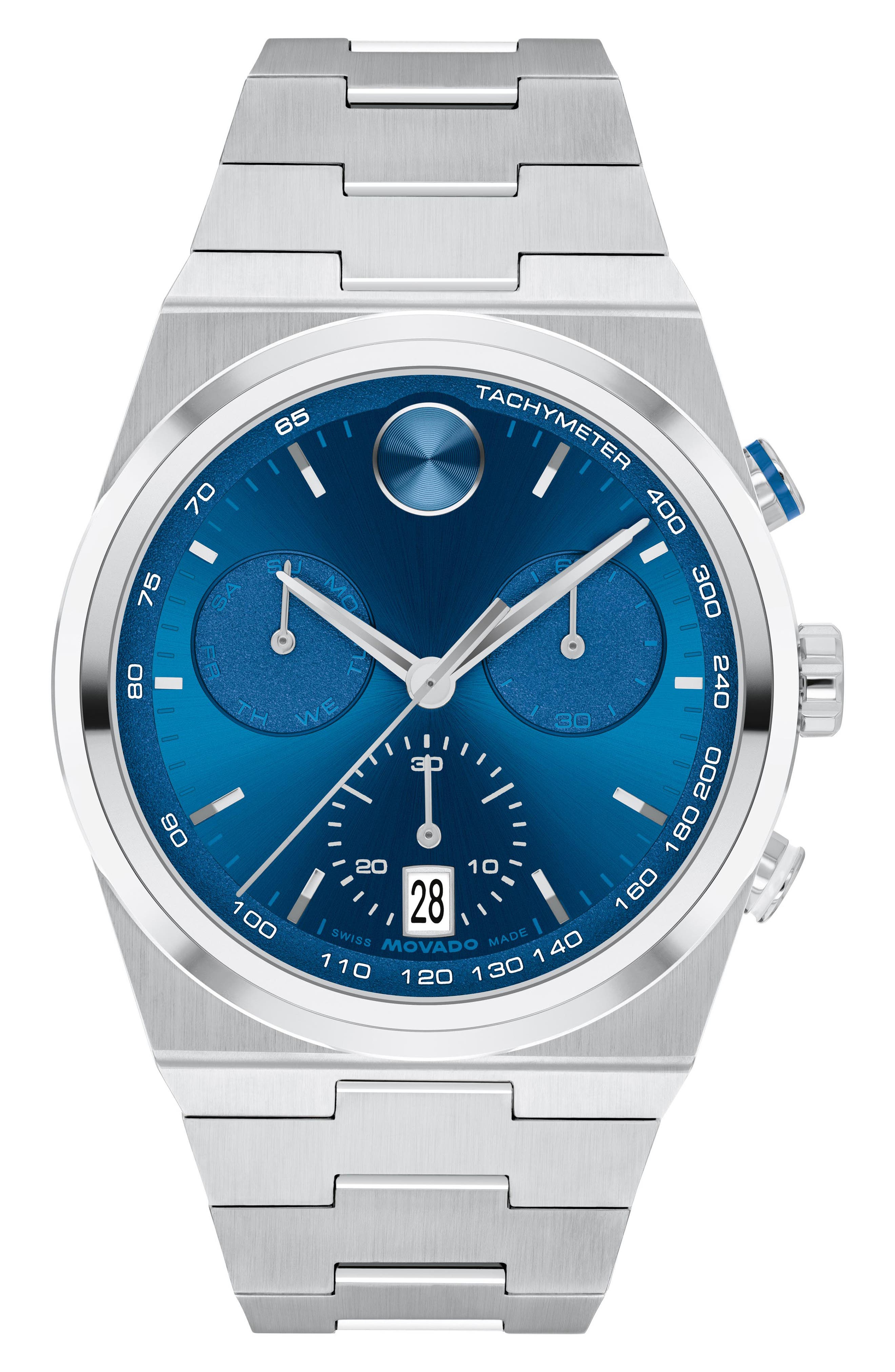 Bold Quest Bracelet Chronograph Watch, 42mm