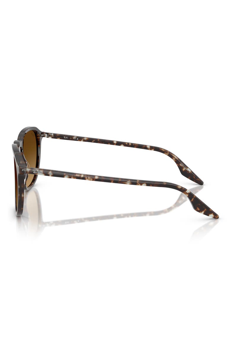 52mm Square Gradient Sunglasses, Alternate, color, BROWN