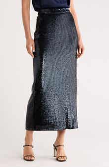 TWP Gwyneth Sequin Midi Skirt