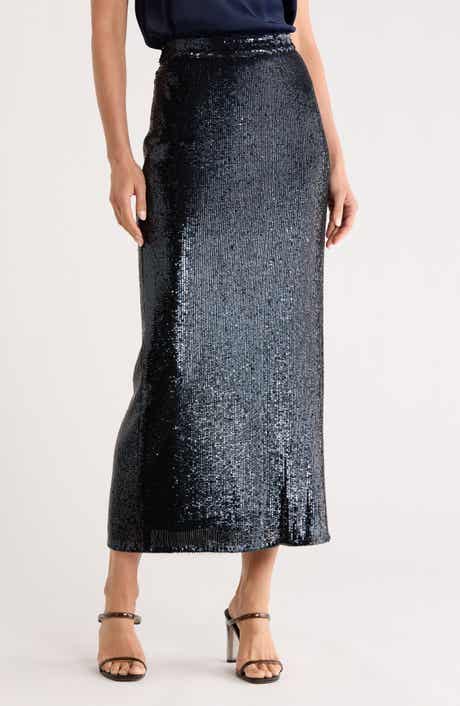 TWP Gwyneth Sequin Midi Skirt