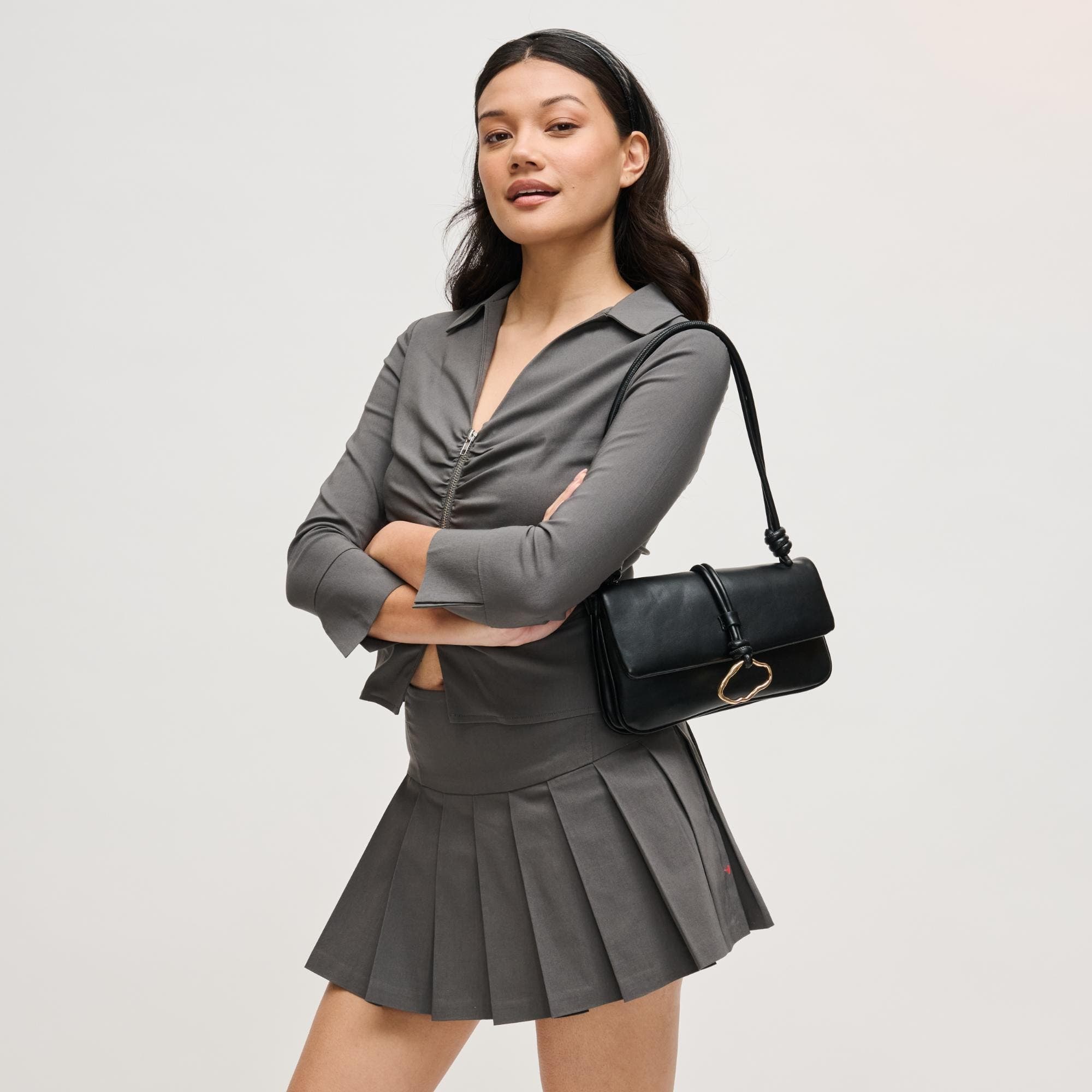 URBAN EXPRESSIONS HANDBAGS Belina Crossbody, Main, color, Black