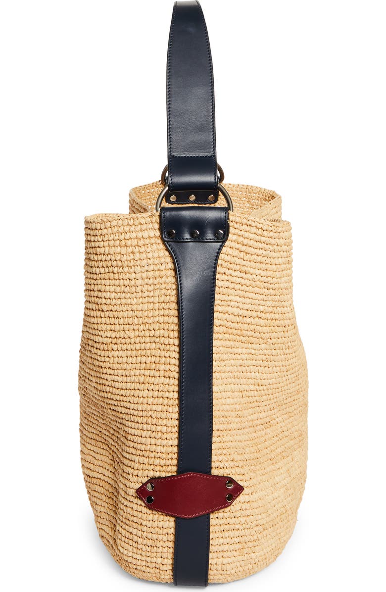 Isabel Marant Bayia XO Capsule Raffia Tote, Alternate, color,