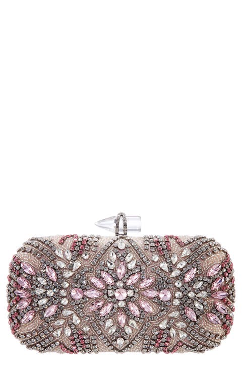 Gelsey Crystal Embellished Minaudière