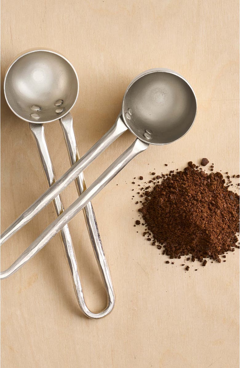 The Collective Home Forge Pewter Coffee Scoops - Set of 2, Main, color, Gray