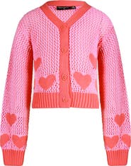 Rock Your Kid Kids' Heart Cotton Cardigan
