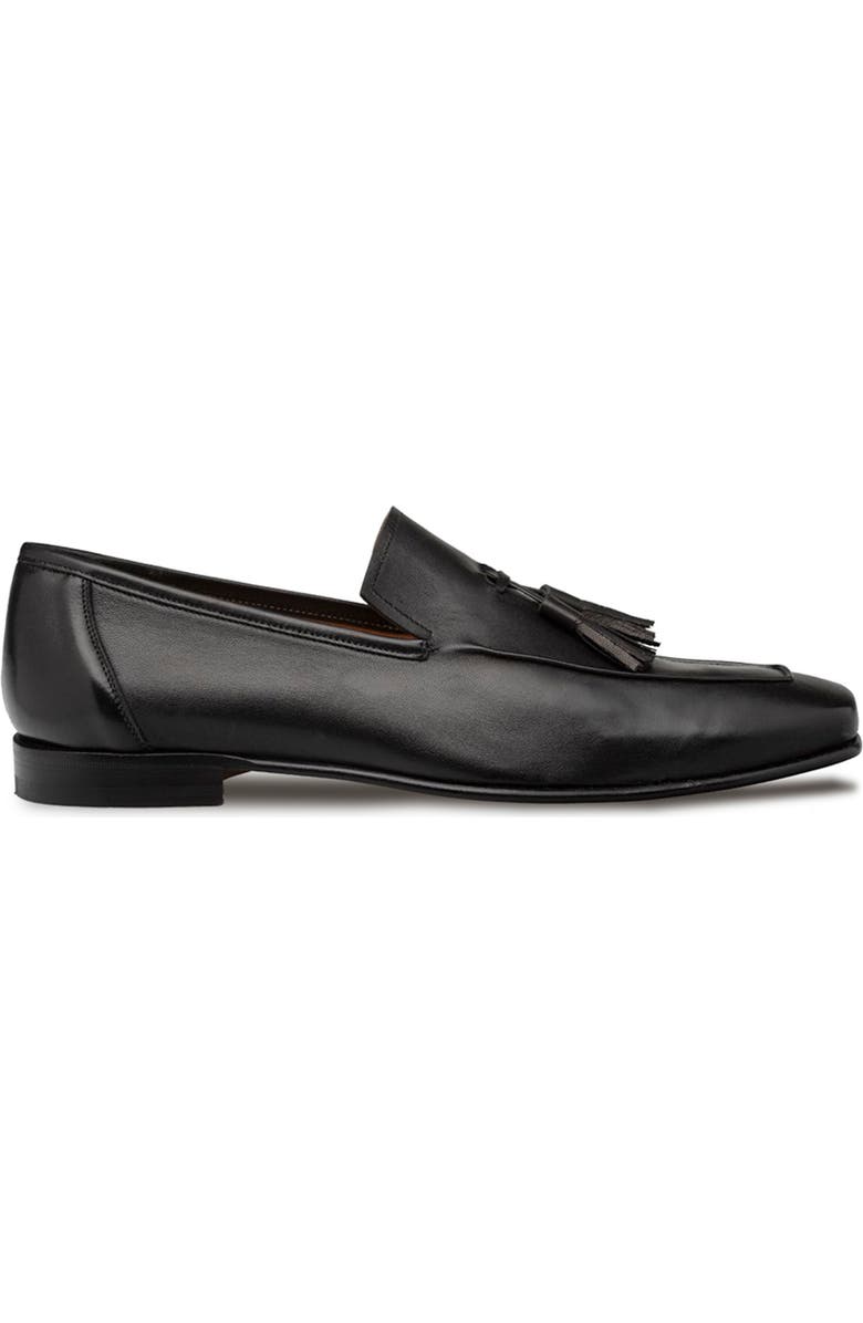 Mezlan Javea Tassel Moc Toe Loafer, Alternate, color, Black