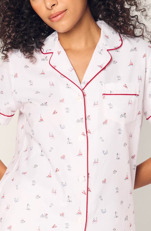 PETITE PLUME PETITE PLUME COTTON TWILL SHORTS PAJAMAS