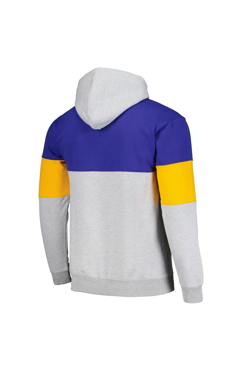 FANATICS Men's Fanatics Branded Royal Golden State Warriors Contrast Pieced Pullover Hoodie, Alternate, color, 