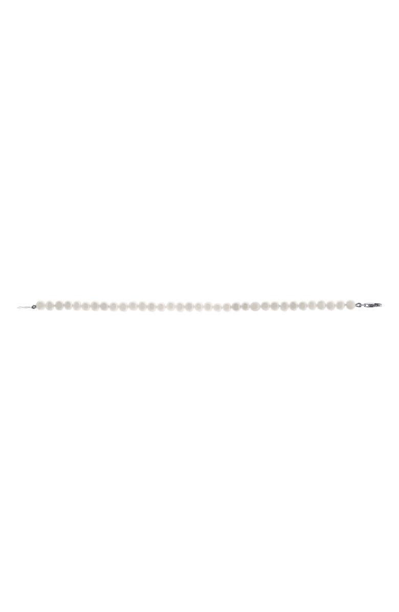Mignonette Sterling Silver & Cultured Pearl Bracelet, Alternate, color, Silver