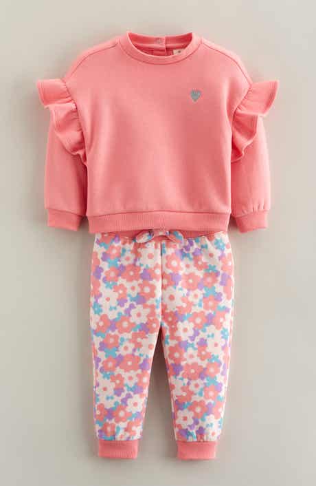 Ruffle Sweatshirt & Joggers Set
