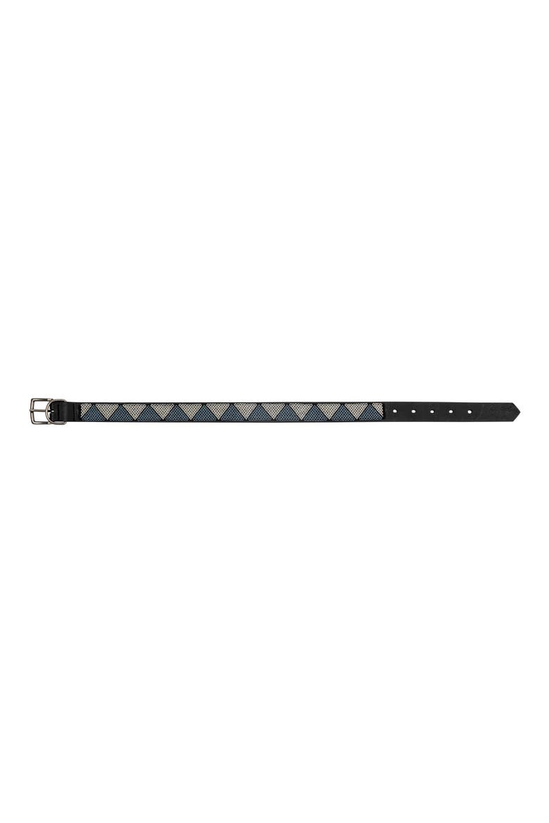 Beaded Leather Dog Collar, Alternate, color, SILVER CELESTIAL