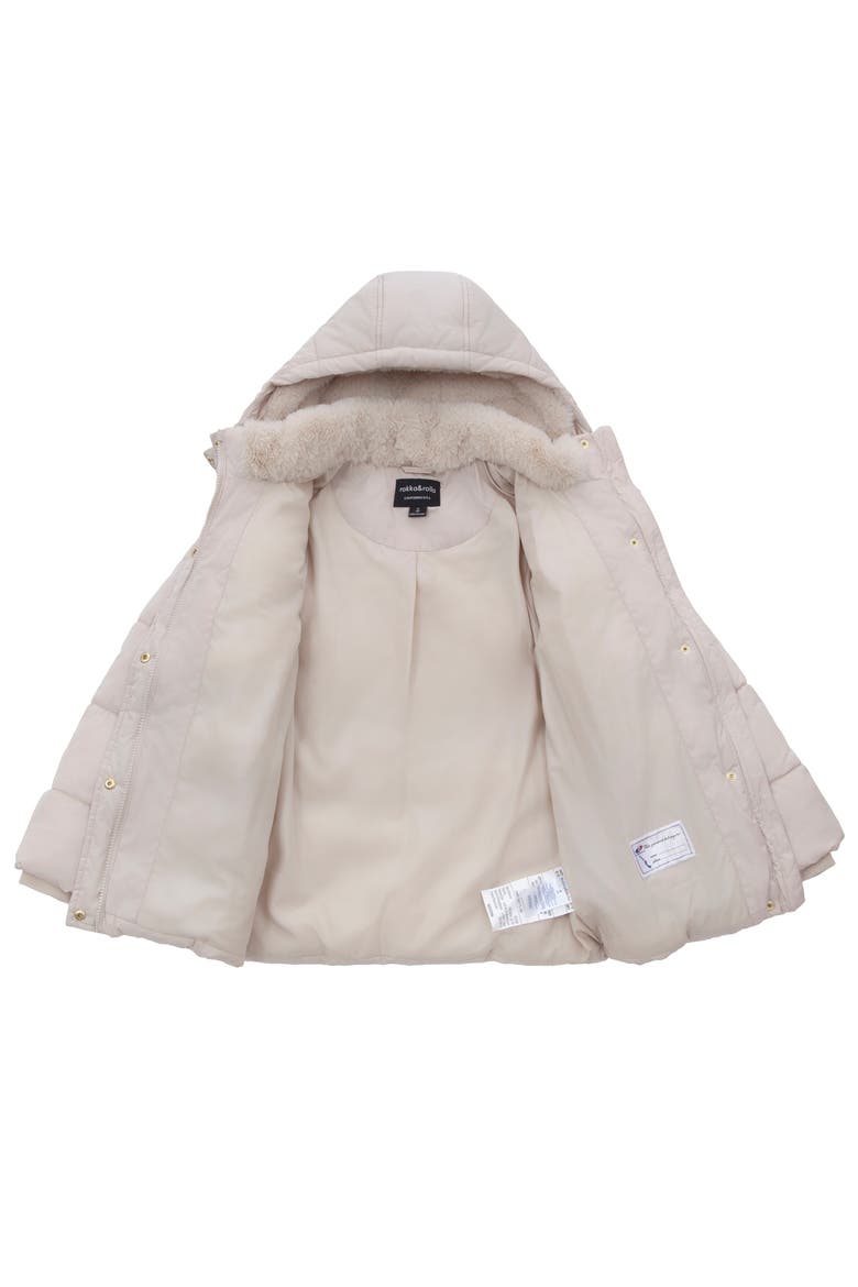 Kids' Timeless Quilted Coat, Alternate, color, Ivory