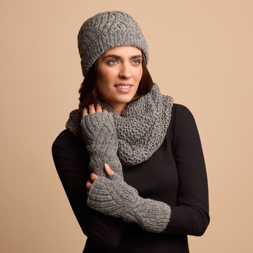 Feelgoodz Artisan Hand-knit Vienna Beanie Hat In Gray