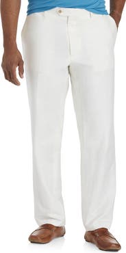 Oak Hill by DXL Big & Tall Linen-Blend Suit Pants