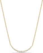 Zoë Chicco 14K Gold Graduated Bezel Diamond Necklace