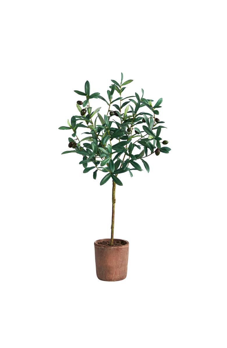 NEARLY NATURAL 31-in Olive Artificial Tree, Main, color, Green