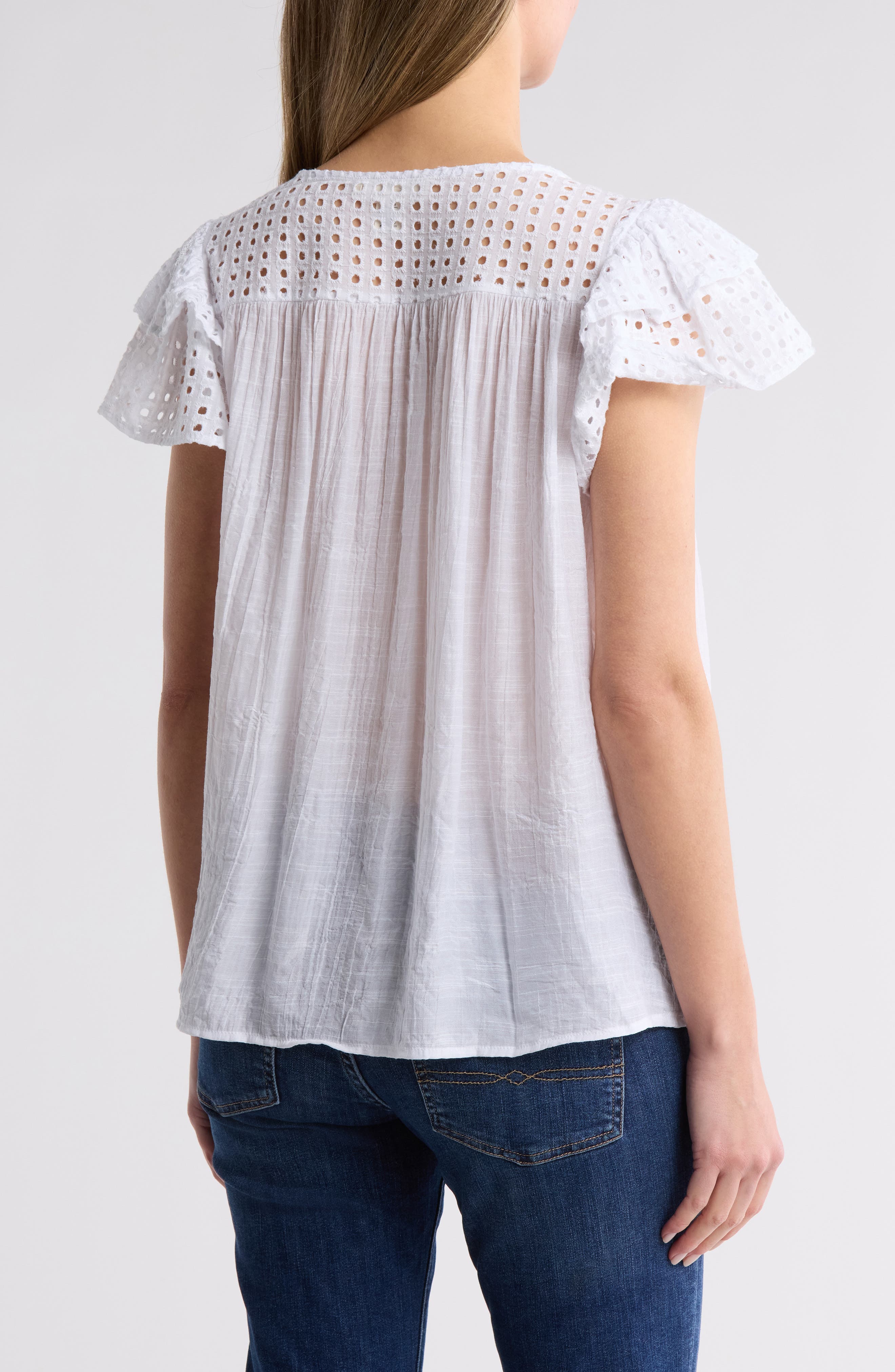 Demi Eyelet Sleeve Top - image 4