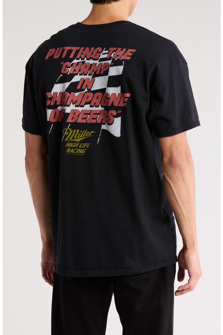 Miller High Life Graphic T-Shirt, Alternate, color, BLACK