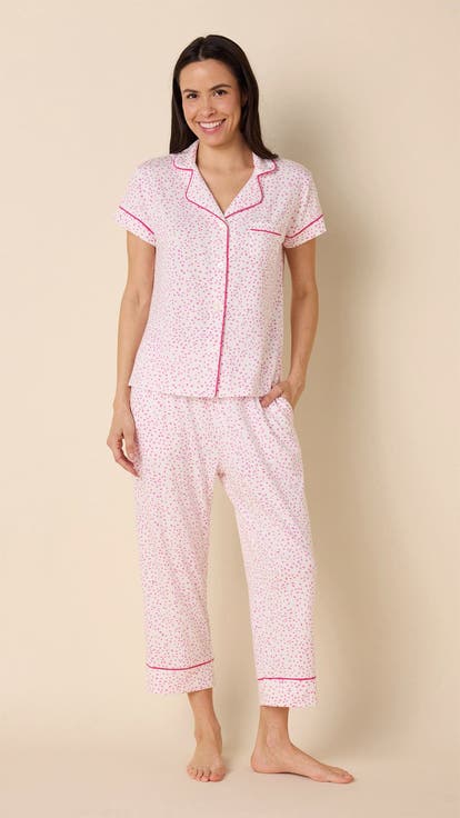Pima Knit Holiday Capri Set