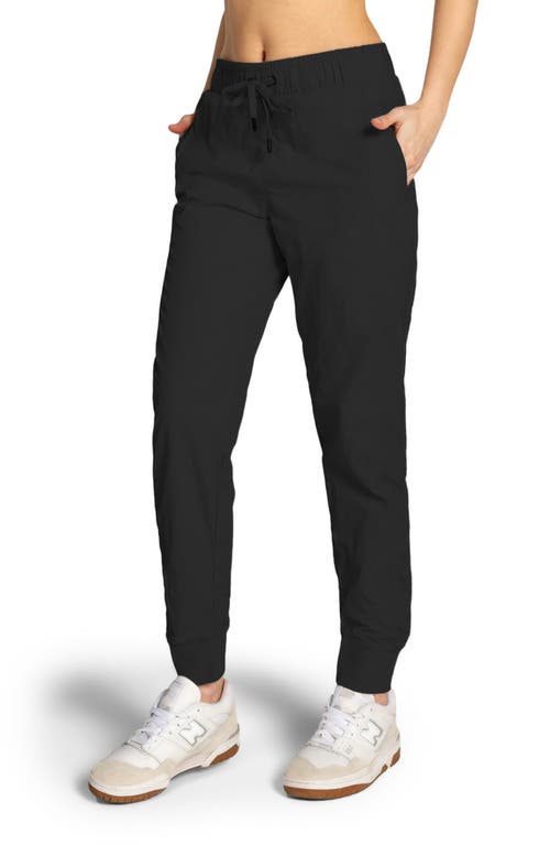 Kyodan Drawstring Waist Nylon Joggers In Black