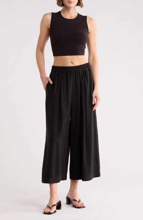 Brushed Twill Culottes