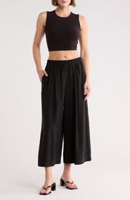 MAX STUDIO Brushed Twill Culottes