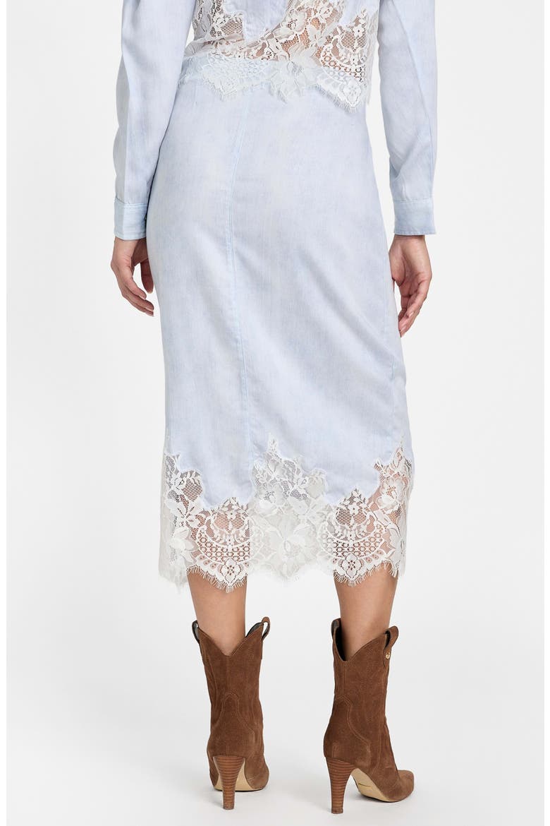 Lana Lace Trim Midi Skirt, Alternate, color, NIMBUS BLUE