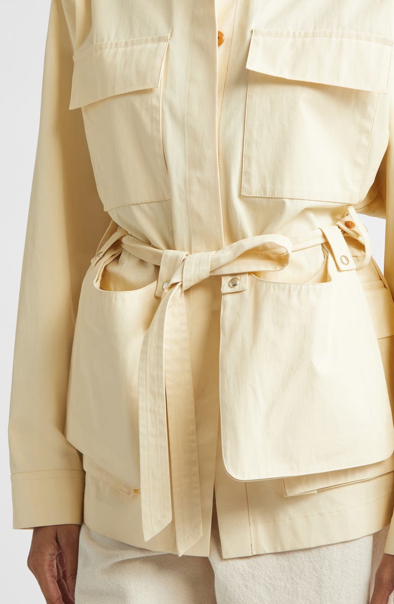 OSSOU Coated Cotton Field Jacket, Alternate, color, Butter