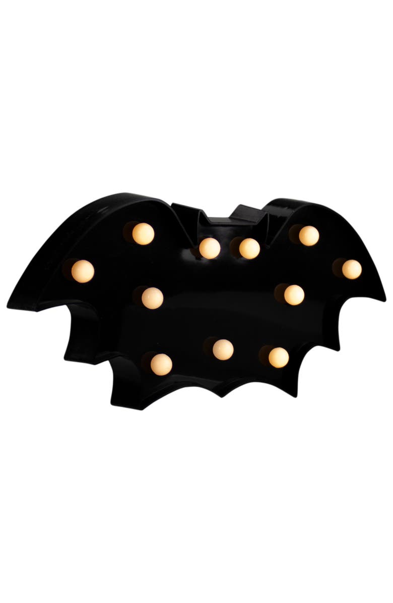 Northlight LED Lighted Bat Halloween Marquee Sign - 12", Alternate, color, 