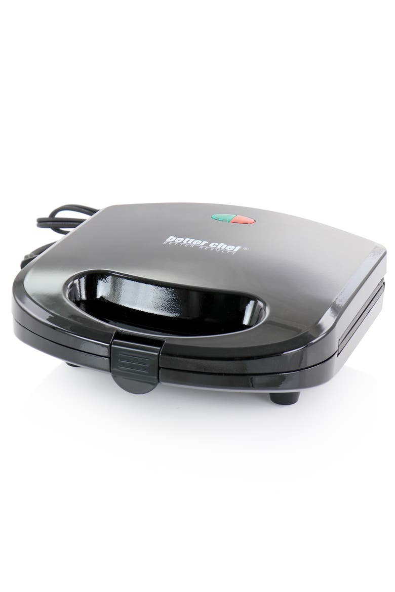 Nonstick Panini Contact Grill, Alternate, color, Black