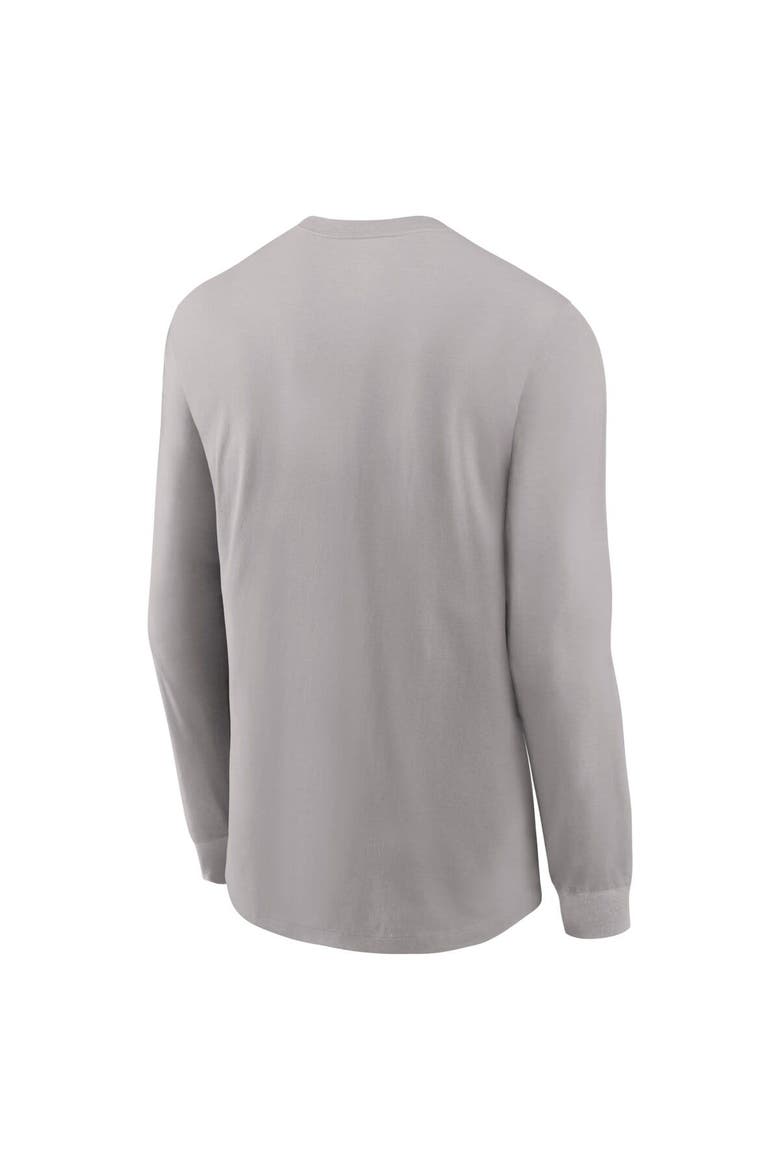 Men's Nike Gray Georgia Bulldogs 2024 Sideline Legend Performance Long Sleeve T-Shirt, Alternate, color, Gray