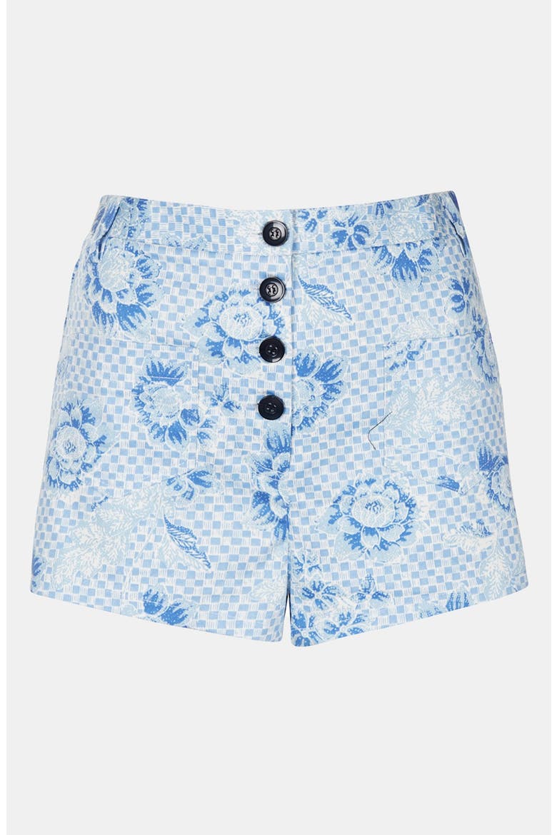 Checkerboard Shorts, Alternate, color, BLUE