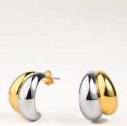 Zynnia Collective Two Tone Bubble Hoops
