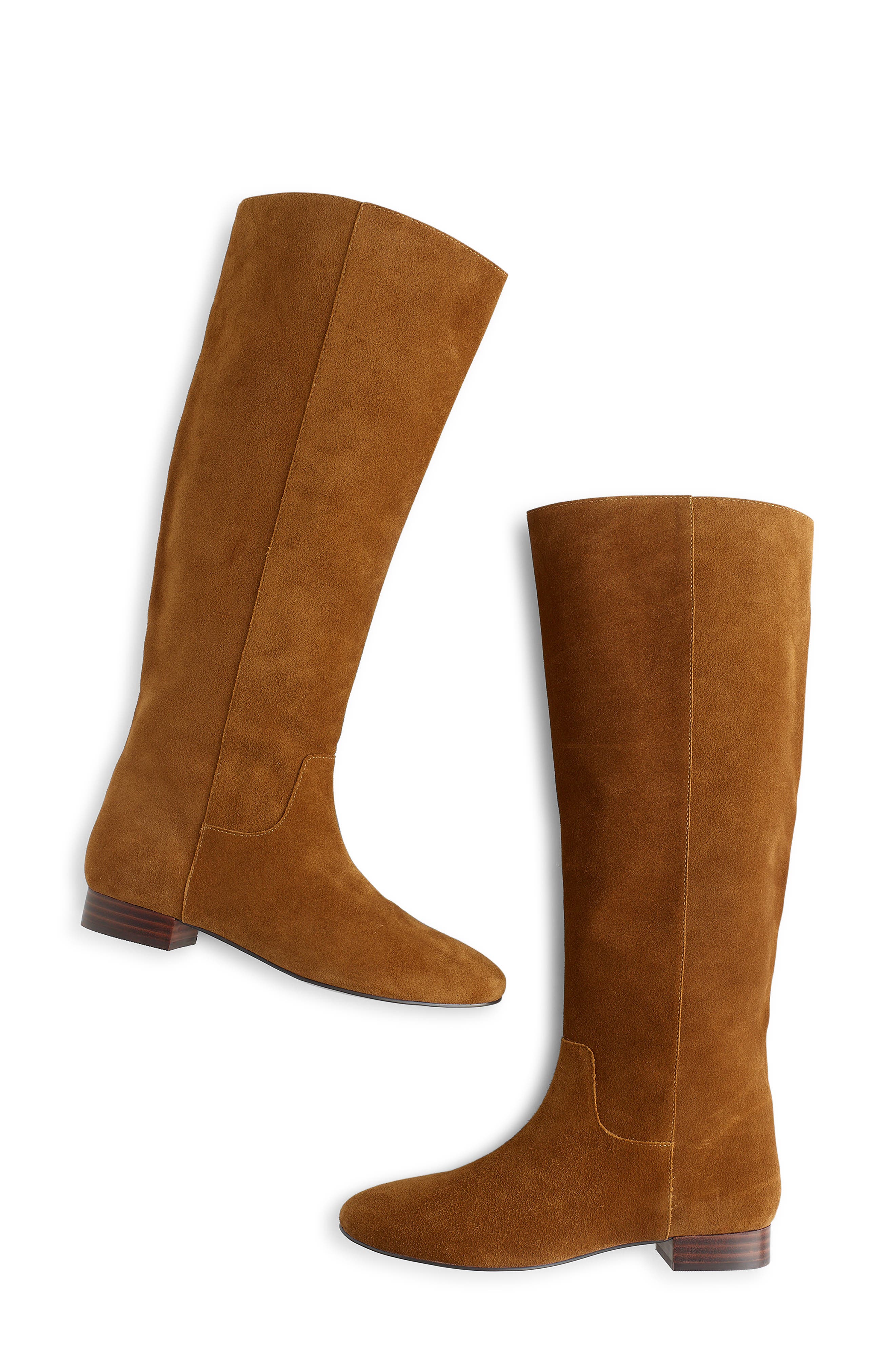Madewell The Dari Tall Boot, Alternate, color, Dried Acorn