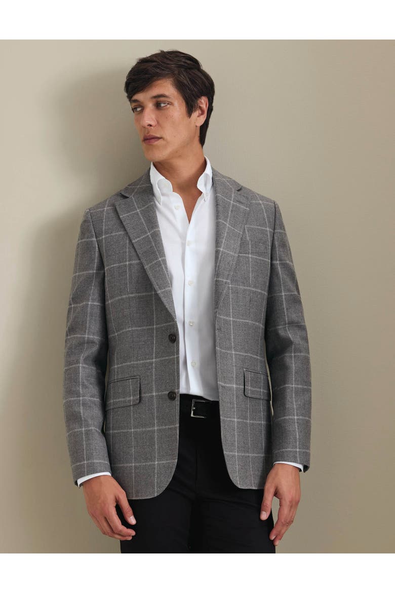 Slim Fit Wool Jacket, Main, color, Grey