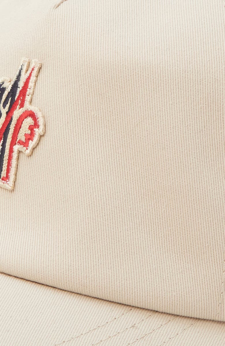 Moncler Grenoble Logo Patch Cotton Twill Baseball Cap, Alternate, color, Tidal Foam