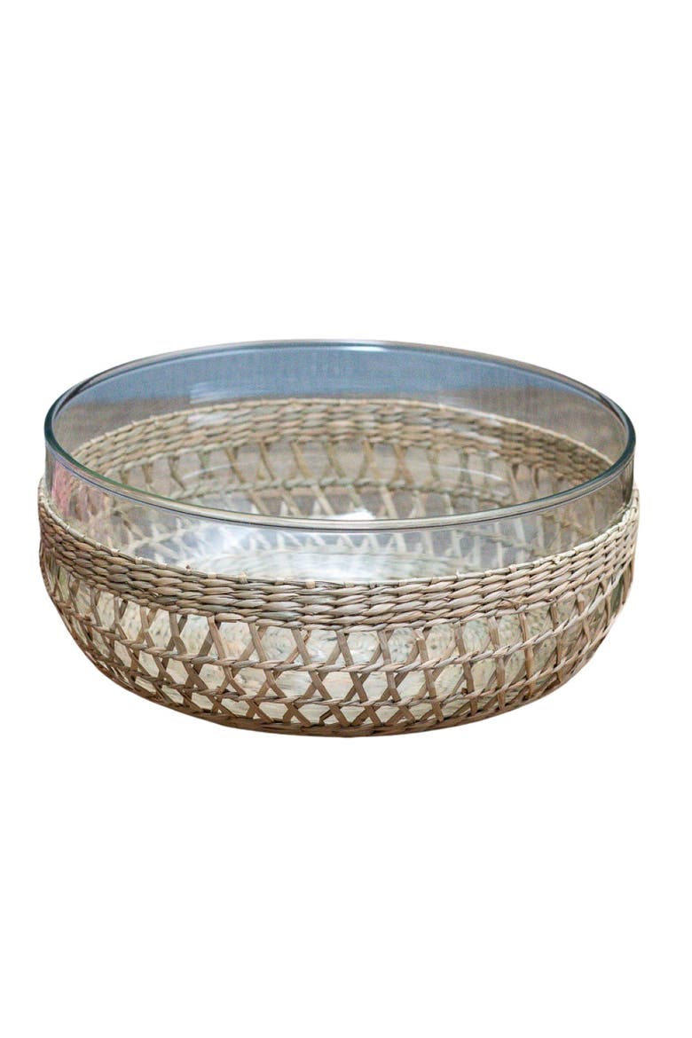 Seagrass Cage Bowl, Main, color, None