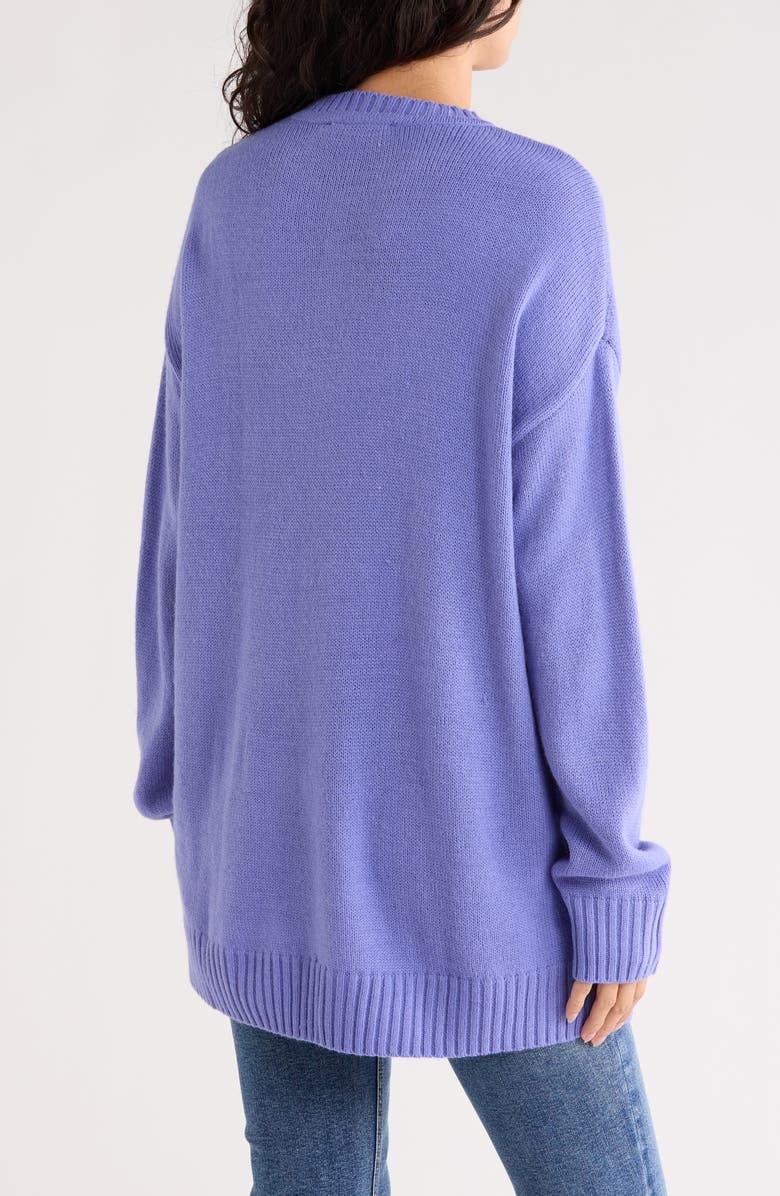 Desigual Floral Sweater, Alternate, color, Purple