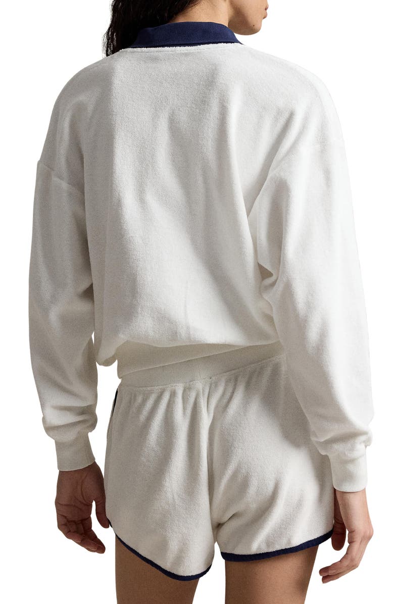 Polo Ralph Lauren Cotton Blend French Terry Sweatshirt, Alternate, color, White