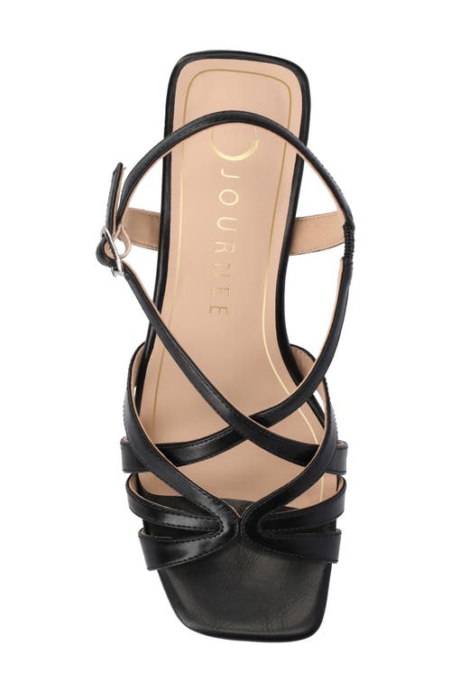 Journee Collection Shyla Block Heel Sandal In Black